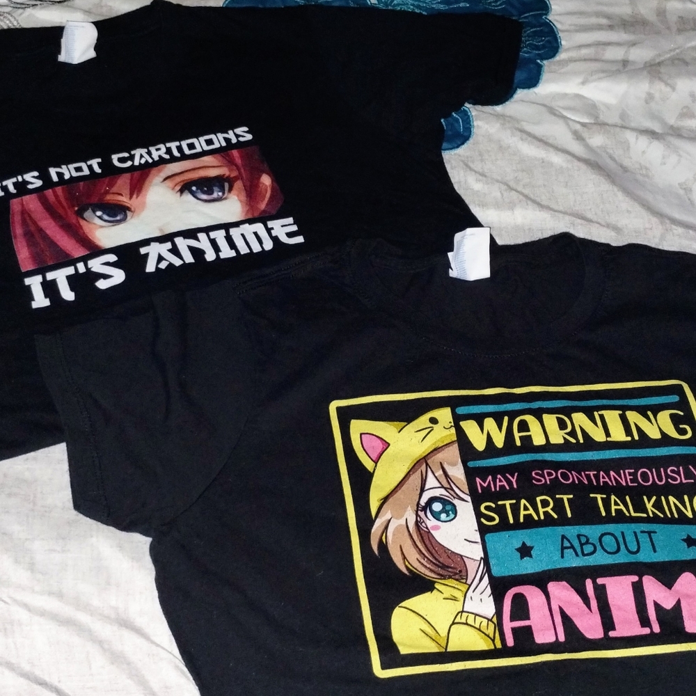 Bundle of 2 Size Small Anime Shirts